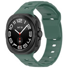 Strap-it® Strap-it Samsung Galaxy Watch Ultra outdoor siliconen bandje (donkergroen)