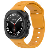 Strap-it® Samsung Galaxy Watch Ultra outdoor siliconen bandje (oranje-geel) Strap-it® Samsung Galaxy Watch Ultra outdoor siliconen bandje (oranje-geel)
