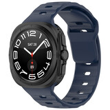 Strap-it® Samsung Galaxy Watch Ultra outdoor siliconen bandje (donkerblauw)