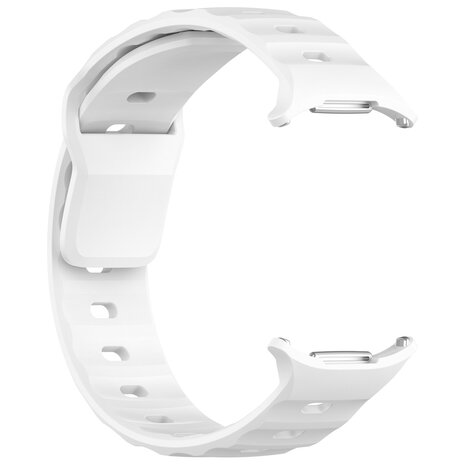 Strap-it® Strap-it Samsung Galaxy Watch Ultra outdoor siliconen bandje (wit)