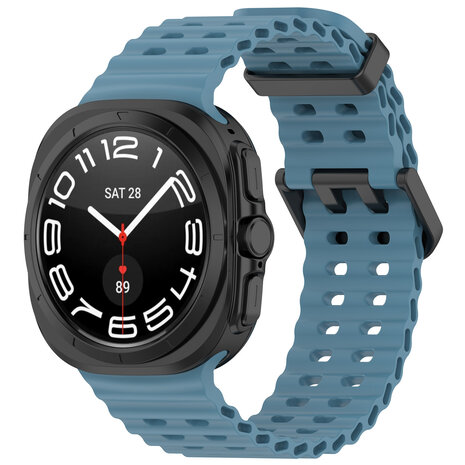 Strap-it® Strap-it Samsung Galaxy Watch Ultra Ocean bandje (grijsblauw) Strap-it® Strap-it Samsung Galaxy Watch Ultra Ocean bandje (grijsblauw)