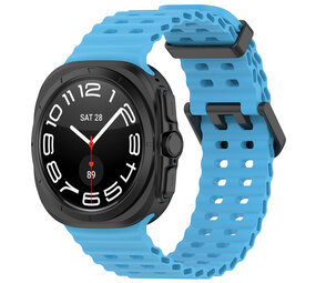 Strap-it® Samsung Galaxy Watch Ultra Ocean bandje (lichtblauw)
