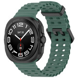 Strap-it® Samsung Galaxy Watch Ultra Ocean bandje (donkergroen)