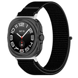 Strap-it® Samsung Galaxy Watch Ultra nylon band (zwart)
