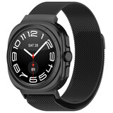 Strap-it® Samsung Galaxy Watch Ultra Milanese band (zwart)