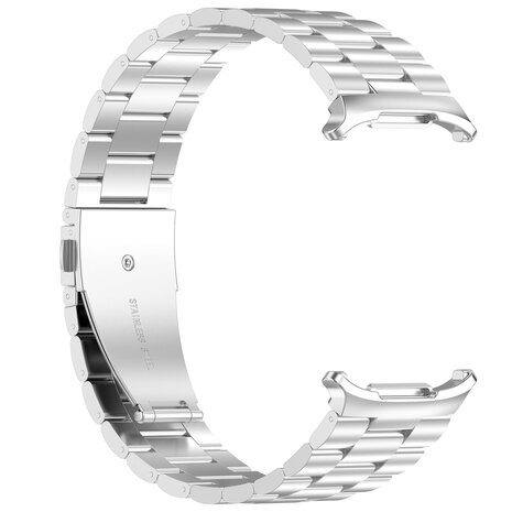 Strap-it® Strap-it Samsung Galaxy Watch Ultra stalen band (zilver)