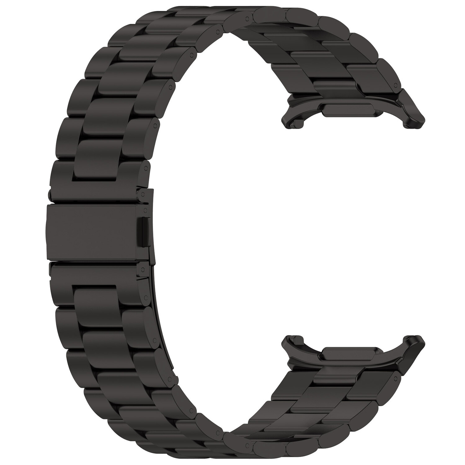 Samsung Galaxy Watch Ultra stalen band zwart Smartwatchbanden