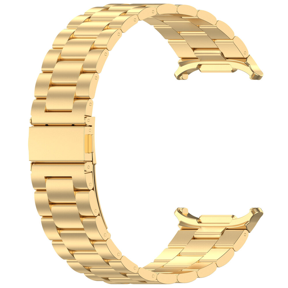 Strap-it® Strap-it Samsung Galaxy Watch Ultra stalen band (goud)