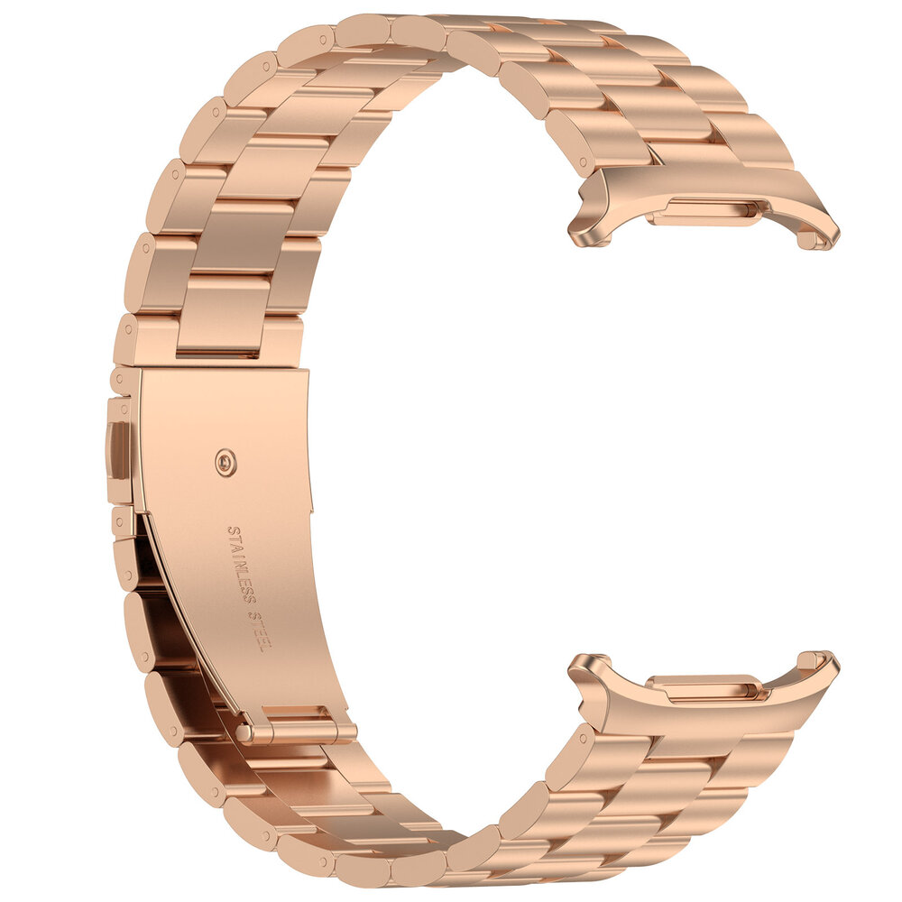 Strap-it® Strap-it Samsung Galaxy Watch Ultra stalen band (rosé goud)