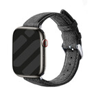Strap-it® Strap-it Apple Watch Alcantara bandje met gesp (zwart)