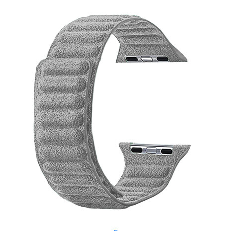 Strap-it® Strap-it Apple Watch Alcantara bandje (grijs)