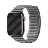 Strap-it® Apple Watch Alcantara bandje (grijs)
