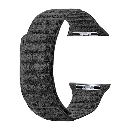 Strap-it® Strap-it Apple Watch Alcantara bandje (zwart)
