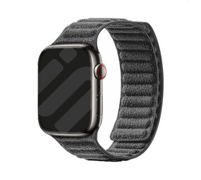 Strap-it® Apple Watch Alcantara bandje (zwart) Strap-it® Apple Watch Alcantara bandje (zwart)