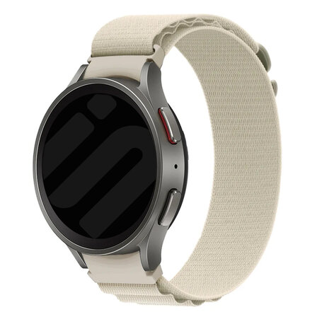 Strap-it® Strap-it Samsung Galaxy Watch 4 44mm Alpine bandje (sterrenlicht) Strap-it® Strap-it Samsung Galaxy Watch 4 44mm Alpine bandje (sterrenlicht)