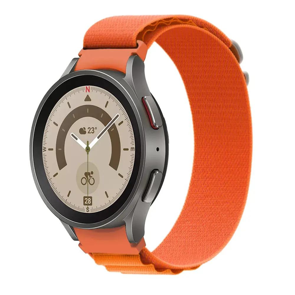 Strap-it® Strap-it Samsung Galaxy Watch 4 Classic 46mm Alpine bandje (oranje)