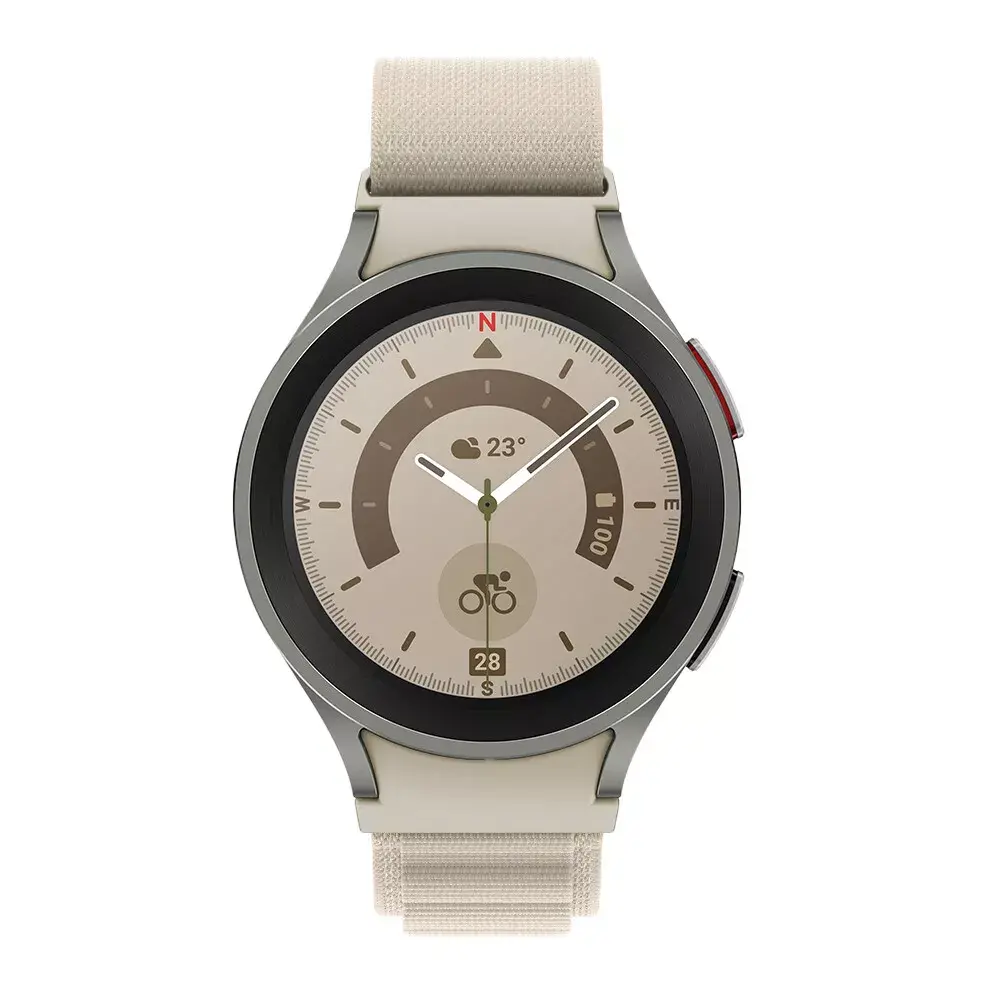 Strap-it® Strap-it Samsung Galaxy Watch 4 Classic 46mm Alpine bandje (sterrenlicht)