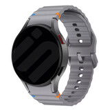 Strap-it® Samsung Galaxy Watch 4 Classic 46mm Wave bandje (donkergrijs) Strap-it® Samsung Galaxy Watch 4 Classic 46mm Wave bandje (donkergrijs)