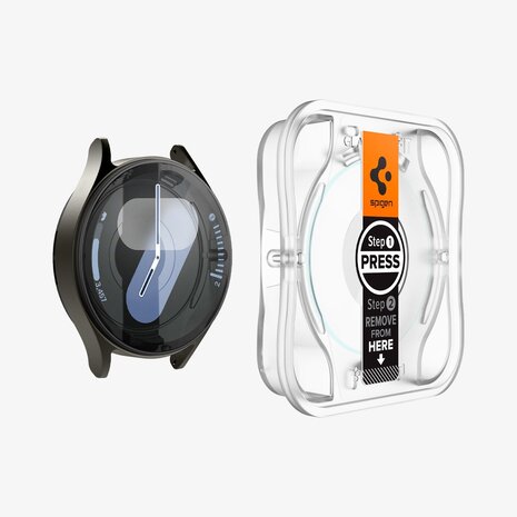 Spigen Spigen Galaxy Watch 7 Screen Protector (44mm) EZ FIT GLAS.tR (2-Pack)