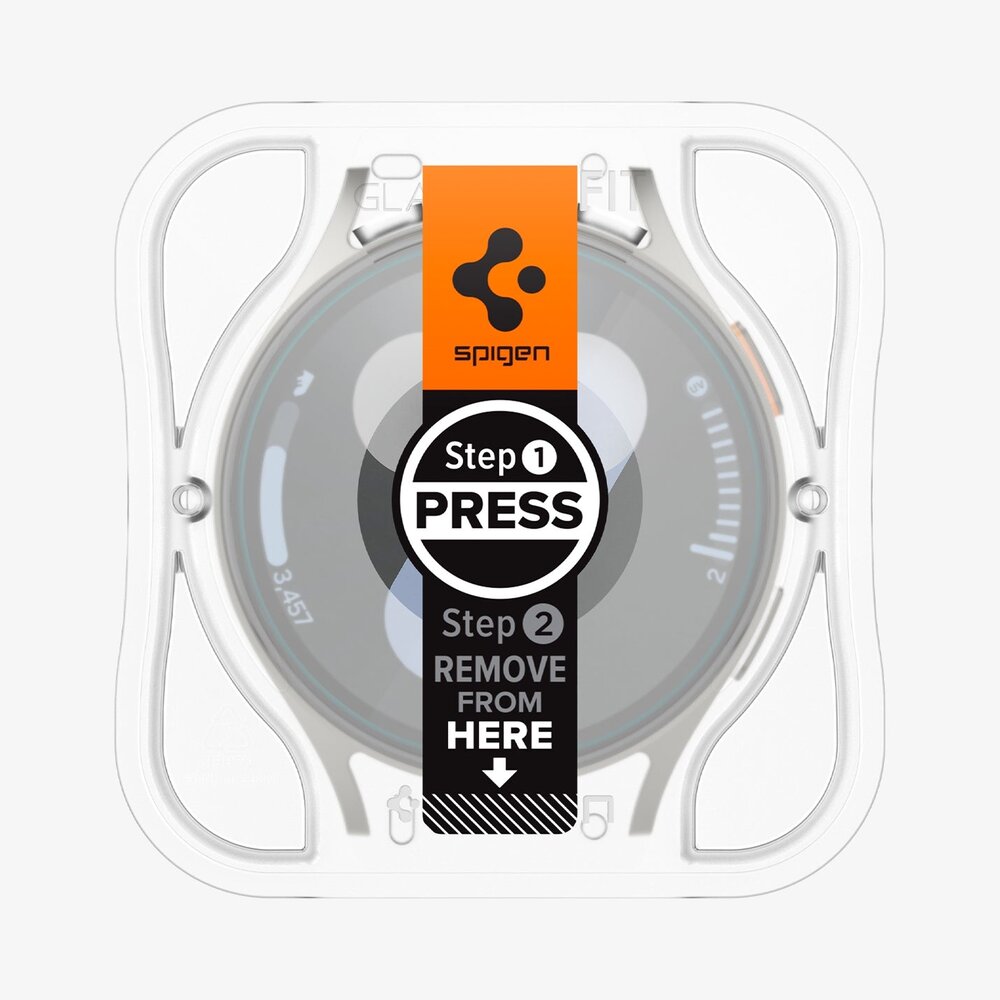 Spigen Spigen Galaxy Watch 7 Screen Protector (44mm) EZ FIT GLAS.tR (2-Pack)