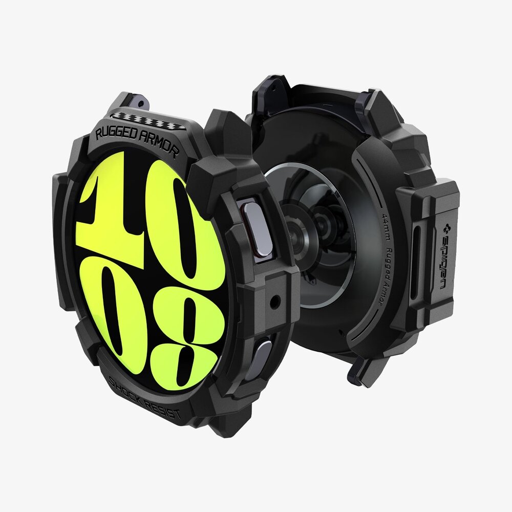 Spigen Spigen Galaxy Watch7 (44mm) Case Rugged Armor Matte (Zwart)