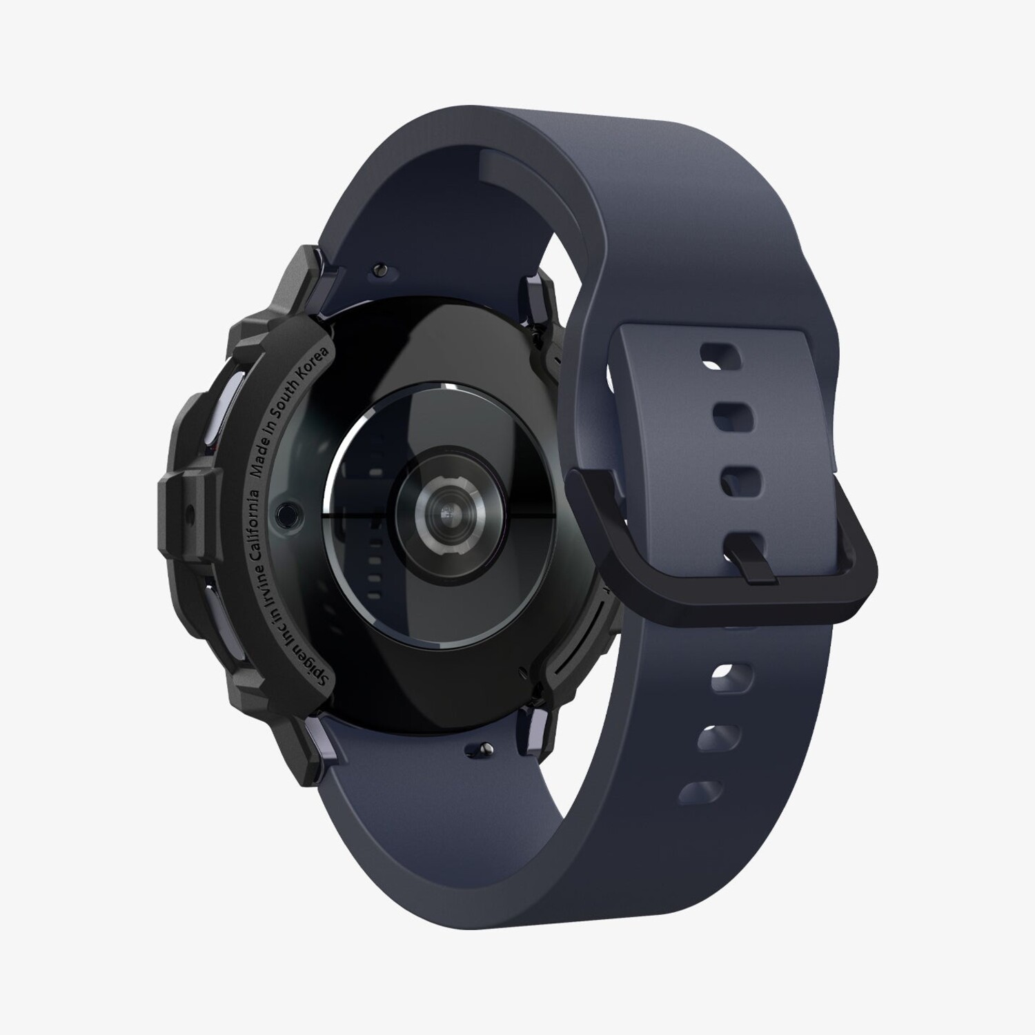 Spigen Galaxy Watch7 44mm Case Rugged Armor Matte Zwart Smartwatchbanden