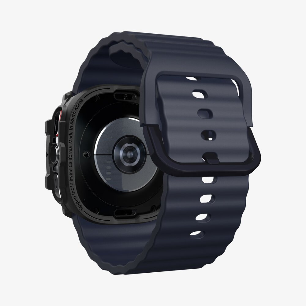 Spigen Galaxy Watch Ultra Case Rugged Armor Matte Zwart Smartwatchbanden