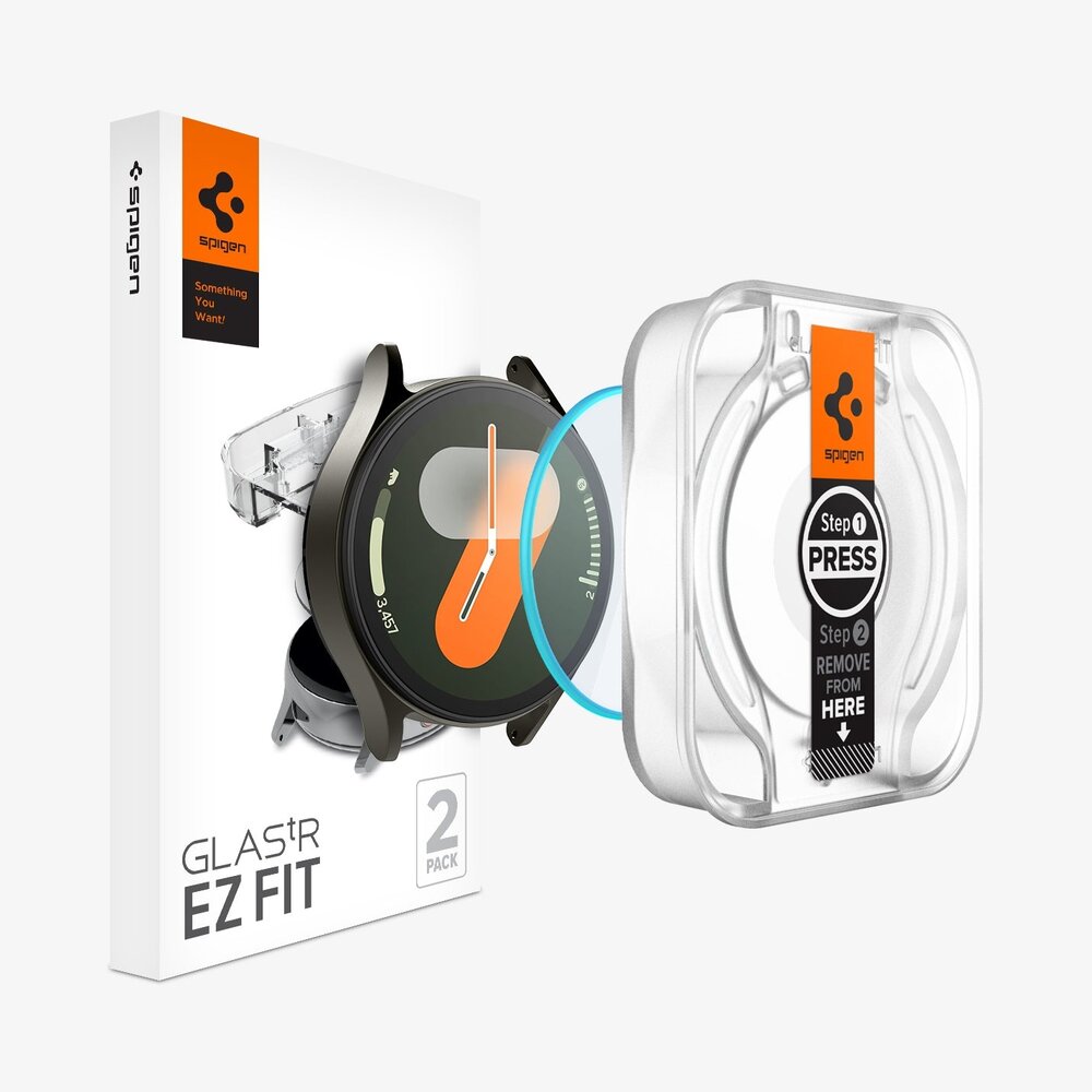 Spigen Spigen Galaxy Watch7 (40mm) Glas.tR EZ Fit (2-Pack)
