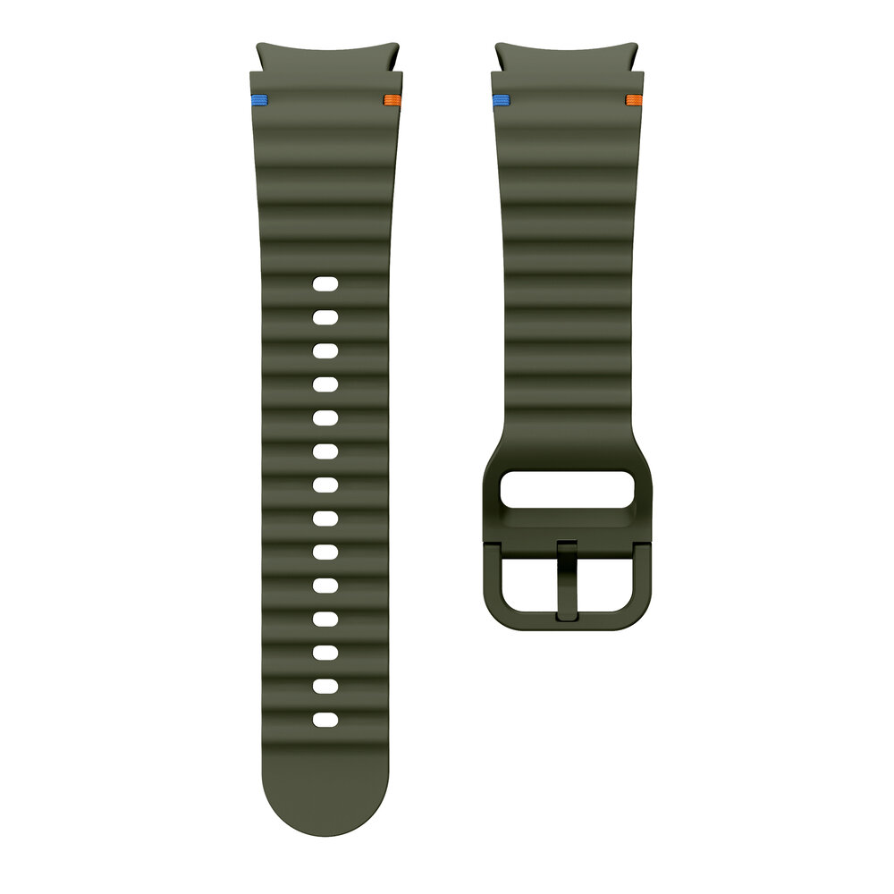 Strap-it® Strap-it Samsung Galaxy Watch 4 40mm Wave bandje (legergroen)