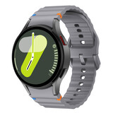 Strap-it® Samsung Galaxy Watch 7 - 40mm Wave bandje (donkergrijs)