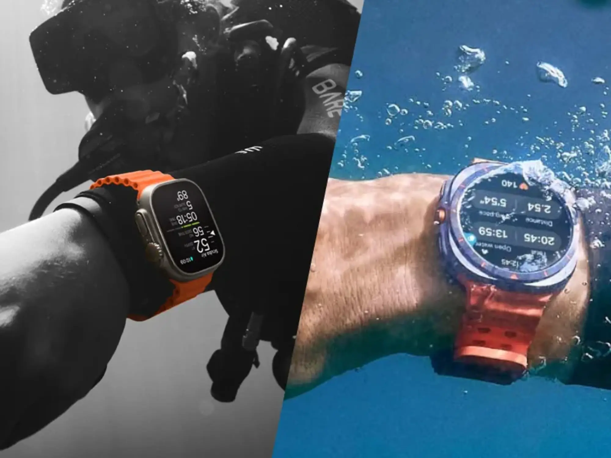 Samsung Galaxy Watch Ultra vs Apple Watch Ultra vergelijking Smartwatchbanden