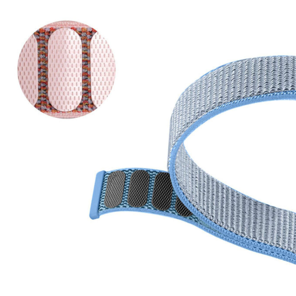 Strap-it® Strap-it Fitbit Versa 2 nylon bandje (blauw)