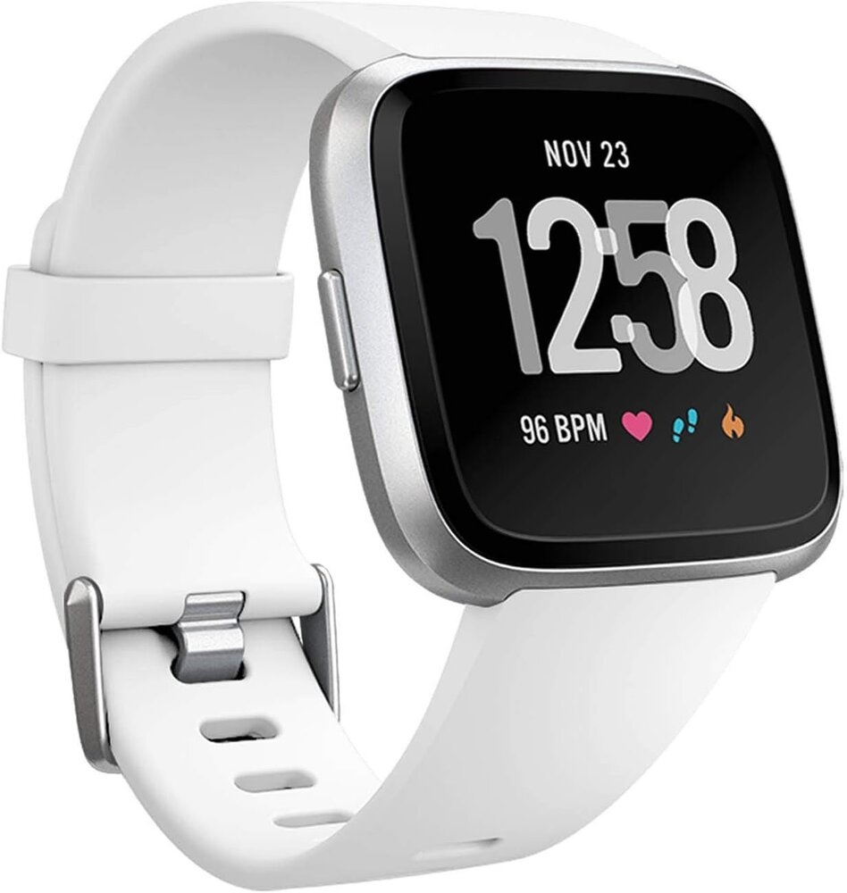 Strap-it® Strap-it Fitbit Versa 2 silicone band (wit)