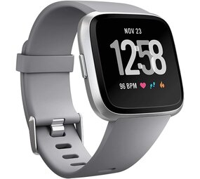 Strap-it® Fitbit Versa 2 silicone band (grijs)