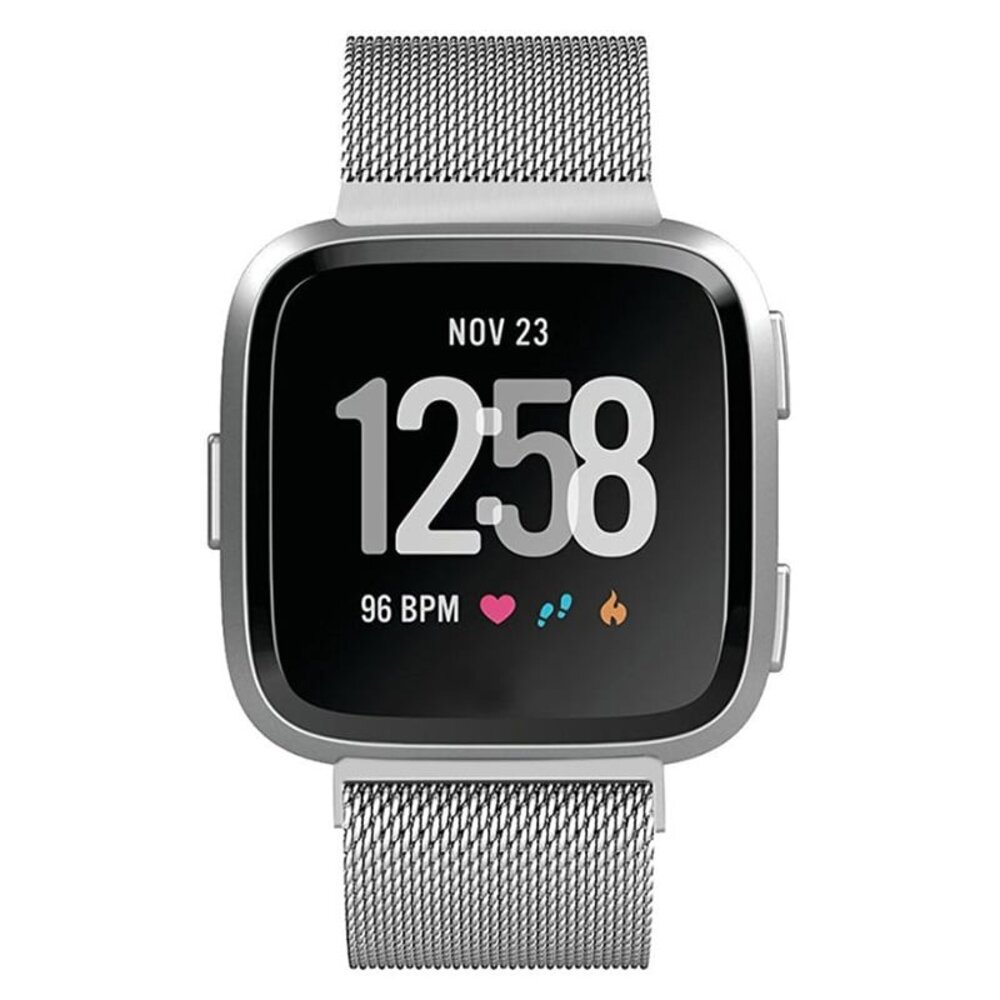 Strap-it® Strap-it Fitbit Versa 2 Milanese band (zilver)