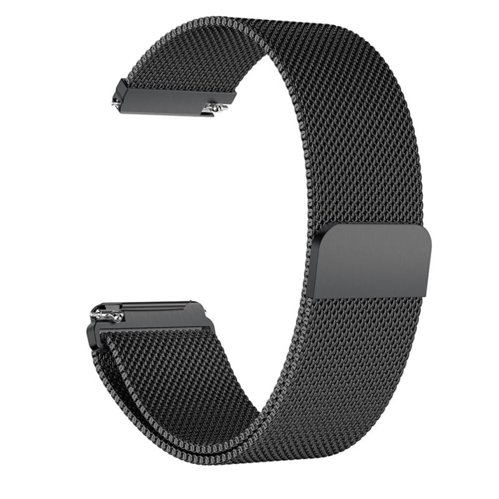 Strap-it® Strap-it Fitbit Versa 2 Milanese band (zwart)