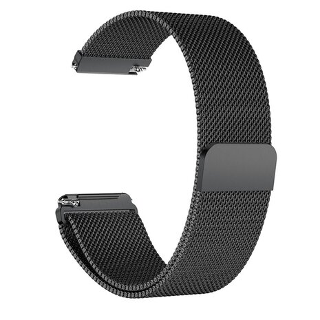 Strap-it® Strap-it Fitbit Versa 2 Milanese band (zwart)