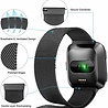 Strap-it® Strap-it Fitbit Versa 2 Milanese band (zwart) Strap-it® Strap-it Fitbit Versa 2 Milanese band (zwart)