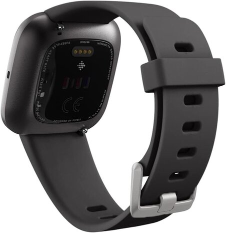 Strap-it® Strap-it Fitbit Versa 2 silicone band (zwart)