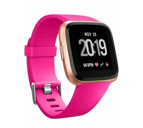 Strap-it® Fitbit Versa 2 silicone band (roze)