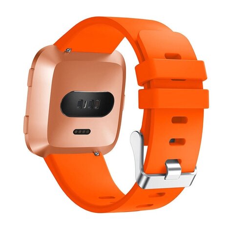 Strap-it® Strap-it Fitbit Versa 2 silicone band (oranje)