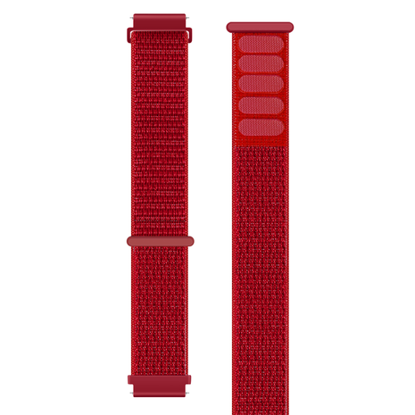 Strap-it® Strap-it Fitbit Versa 2 nylon bandje (rood) Strap-it® Strap-it Fitbit Versa 2 nylon bandje (rood)