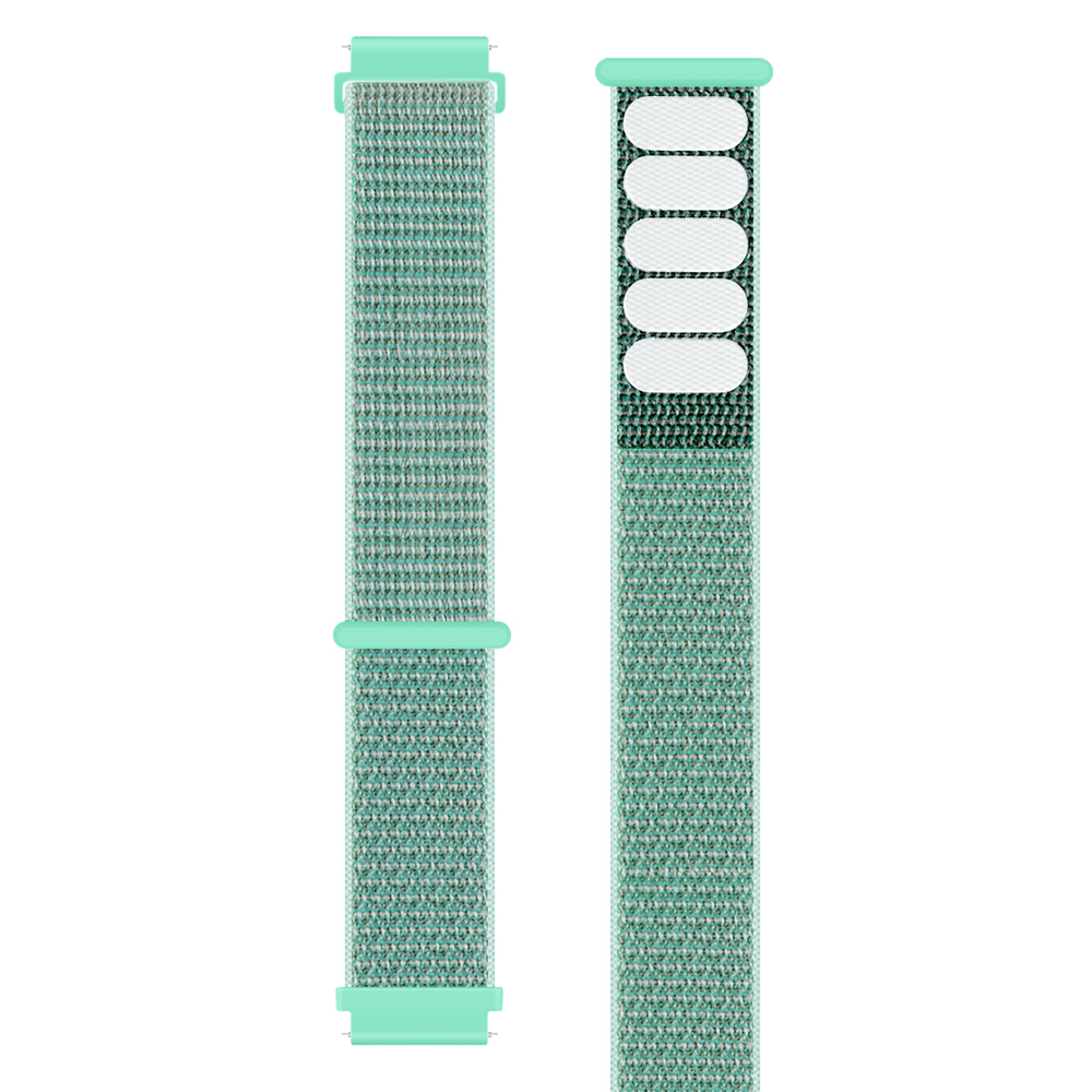 Strap-it® Strap-it Fitbit Versa 2 nylon bandje (mint groen)