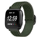 Strap-it® Fitbit Versa 2 elastisch bandje (groen)