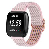 Strap-it® Fitbit Versa 2 elastisch bandje (roze)