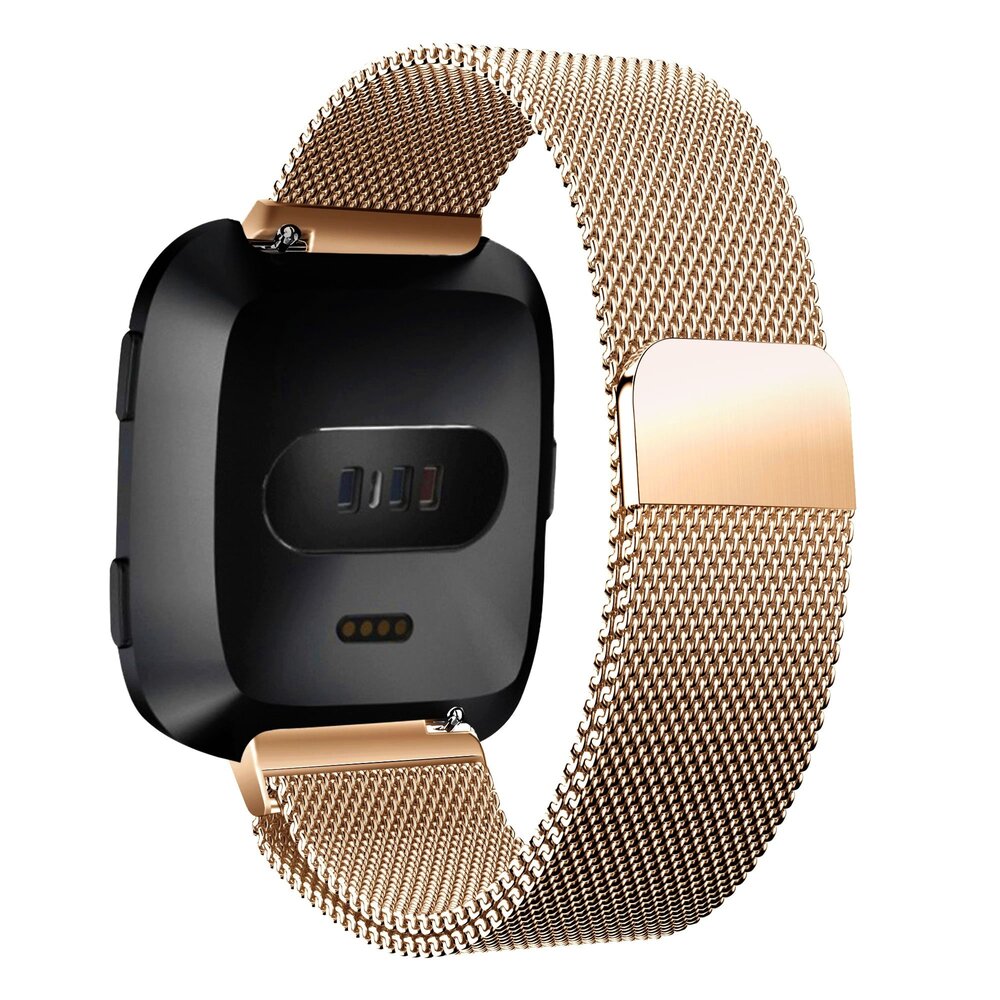 Bandz Bandz Fitbit Versa 2 Milanese loop band (roségoud)