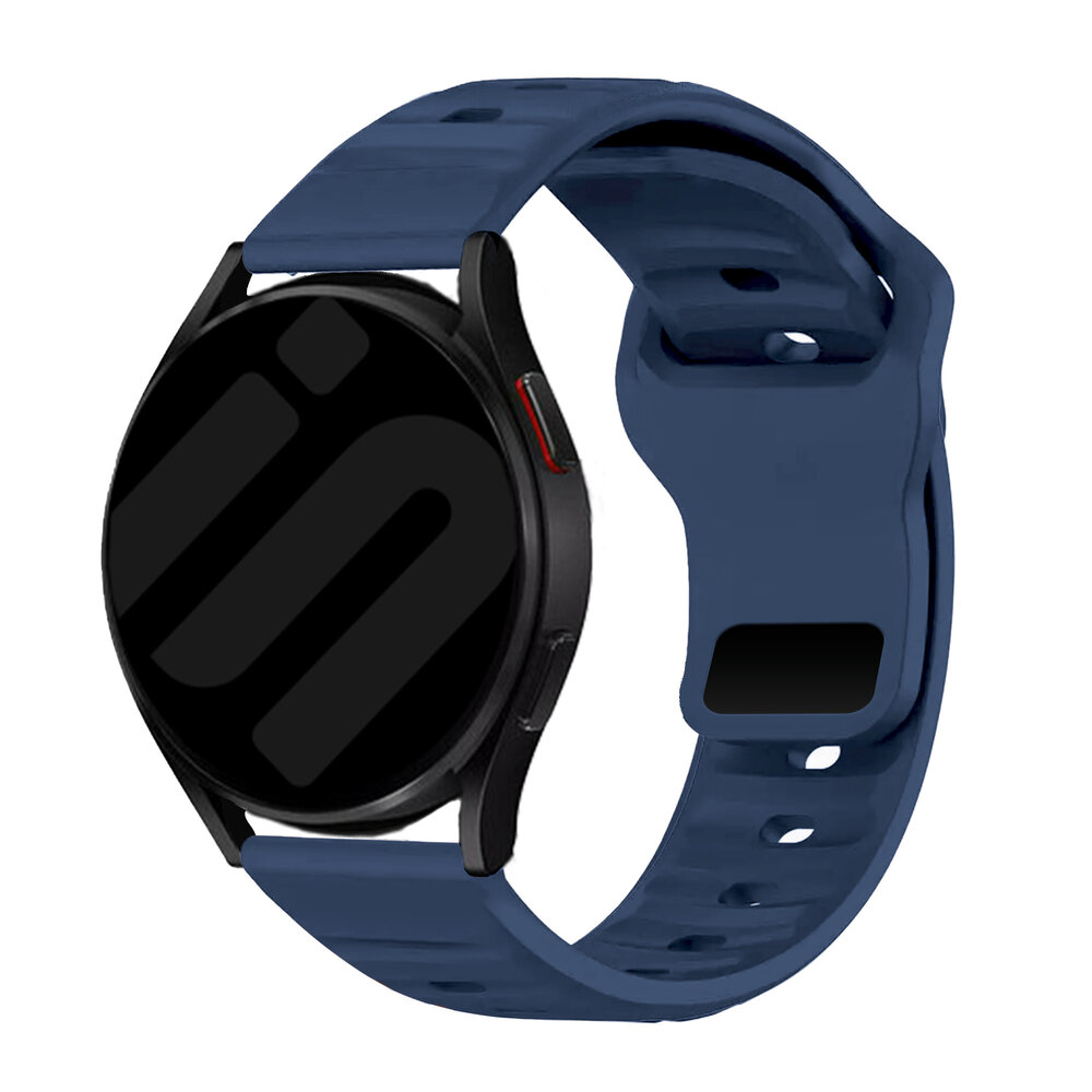 Strap-it® Strap-it Samsung Galaxy Watch 46mm outdoor siliconen bandje (donkerblauw)