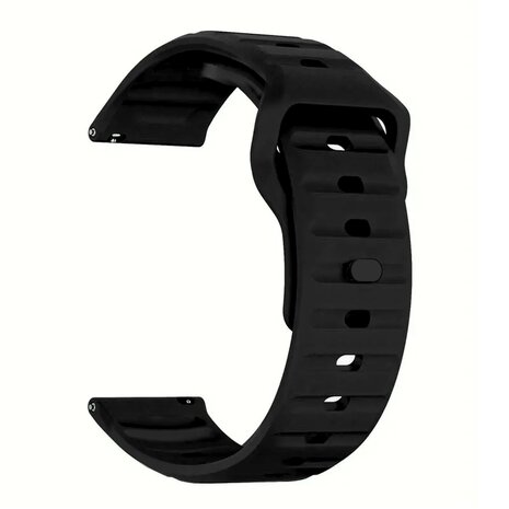 Strap-it® Strap-it Polar Ignite 3 outdoor siliconen bandje (zwart)