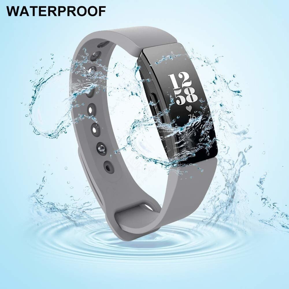 Strap-it® Strap-it Fitbit Inspire 2 silicone band (grijs)