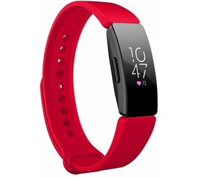 Strap-it® Fitbit Inspire 2 silicone band (rood)